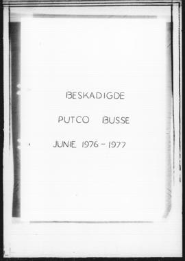Damaged Putco Busses Hune 1976-1977