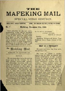 9 November 1899 Issue Number 7