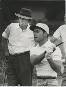 Photographs of Gary Player, taken in 1965 (with family) and 1972