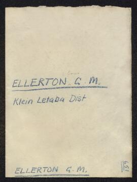 Ellerton G. M. - Klein Letaba District