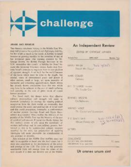 Challenge - An Independent Review edited by Catholic Laymen, Volume 4, Number 2