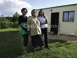Stephanie Roy, secretary of the Eshowe Residents Association, with her daughters in front of thei...