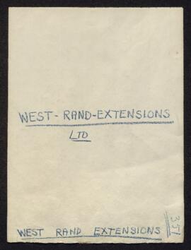 West Rand Extensions, Ltd.