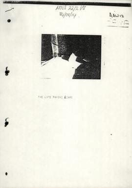 Pamphlet re funeral service of late Ephraim Papeki Loape, August 2, 1984. Died during school upri...