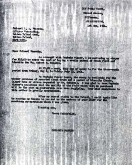 Benjamin Pogrund: Letter to Col CA Wessels, OC, Robben Island