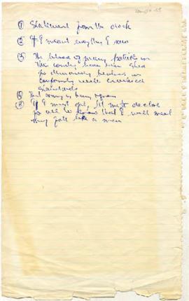 Nelson Mandela's notes which he intended to use if he were sentenced to death