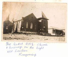The Bethel A.M.E. Church with Parsonage to the right, Old Location Krugersdorp