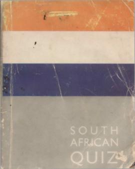 South African Quiz booklet, (some pages are torn)