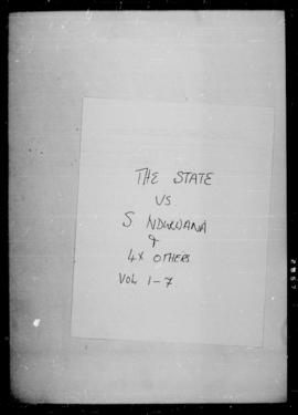 State vs  S. Ndukuana and 4 others Vol 1 p1-128