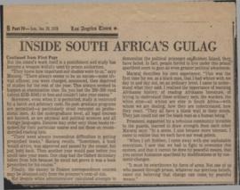 Articles published by Hilda in the London newspaper 'National Guardian