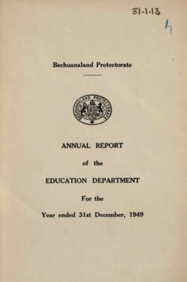 Report on Education in the Bechuanaland Protectorate 