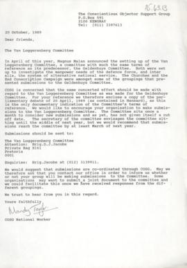 Letter on the Loggerenberg Committee