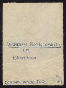 Kromdraai Mining Synd. (Pty.) Ltd. Potchefstroom