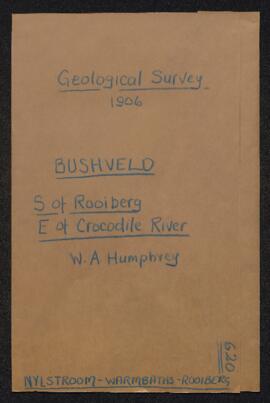 Bushveld S. of Rooiberg, East of Crocodile River. W.H. Humphrey
