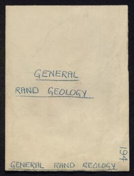 General Rand Geology