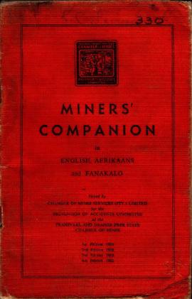 Miners Companion, IN English, Afrikaans and Fanakalo