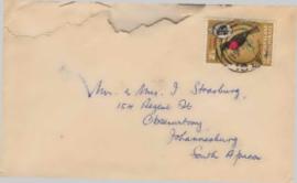 Correspondence to Toni Strasburg during their escape, written by Hilda from Lobatsi/Bechuanaland ...