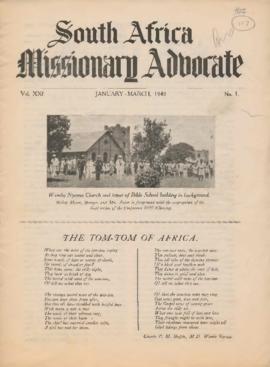 South African Missionary Advocate, Volume 21, Number 1-4