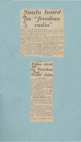 Press cuttings pages 1963