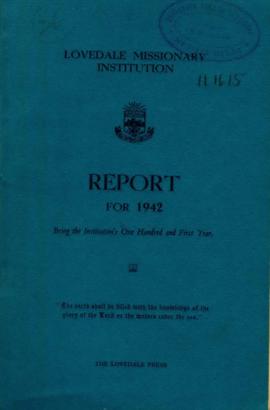 Lovedale missionary institution report 