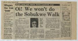 Daily Mail: Oi! We won't do the Sobukwe Walk