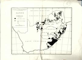 Union of South Africa, Native Areas map