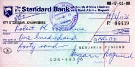 Benjamin Pogrund: Two cancelled cheques for RM Sobukwe
