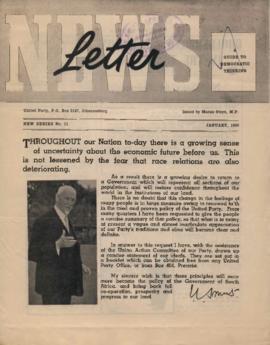 Nuusbrief - News Letter, New Series Number 11-17 and Memorial Issue