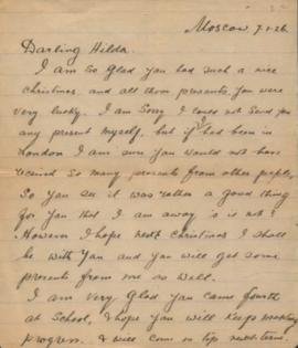 Letter to Hilda, Moscow