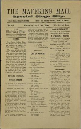 11 April 1900 Issue Number 115