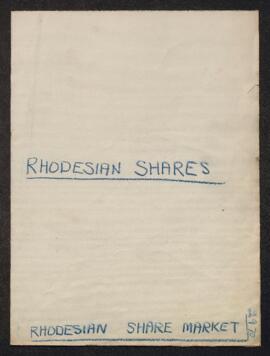 Rhodesian Shares