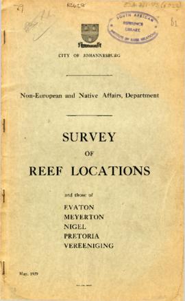 Survey of Reef Locations