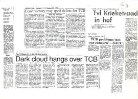 Dark cloud hangs over TCB, newsclip