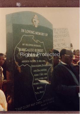 Unveiling of Robert Sobukwe’s tombstone in Graaff Reinet