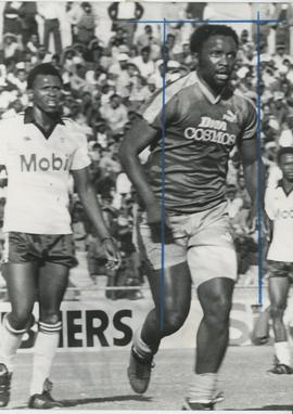 Jomo Sono, founder and owner of Jomo Cosmos, formerly Highlands Park F.C. and Dion F.C., until it...