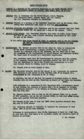 Minutes of Meetings of the Executive Committee 