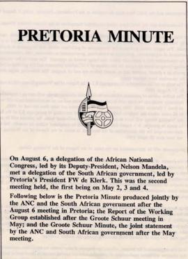 The Pretoria Minute