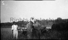 Col. Stenvenson Hamilton and Mary with trap and mules, Kruger National Park