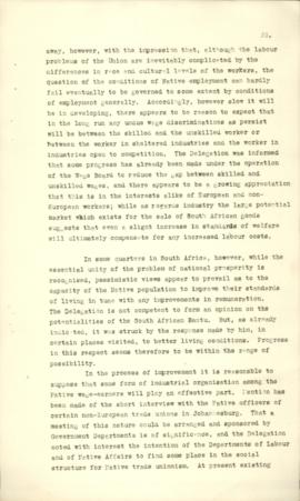 Draft Report of a Delegation to Union of South Africa 