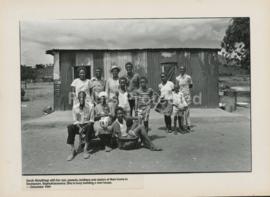 Sarah Molatlhegi with her son, parents, brothers and sisters at their home in Saulspoort, Bophuth...