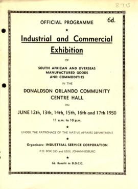 Official programme of Industrial and commercial goods. Orlando