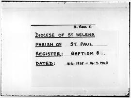 Baptism Register