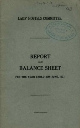Report and balance sheet