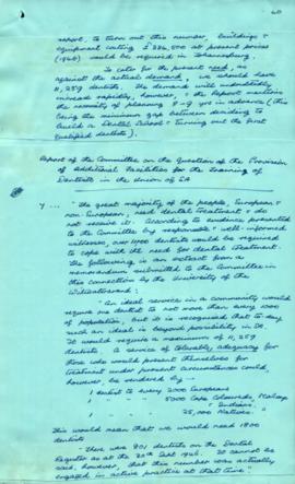 Commission of enquiry into training of medical students and other related issues, hand written no...