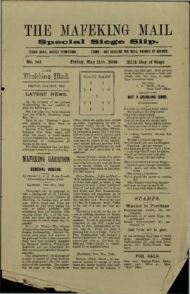 11 May 1900 Issue Number 141