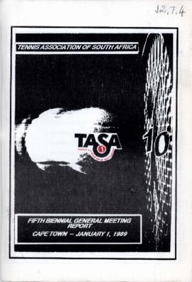 Report of the Fifth TASA Biennial General Meeting, Cape Town, 1 January, 1989