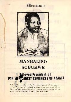 Pan Africanist Congress (PAC): Memorial Programme