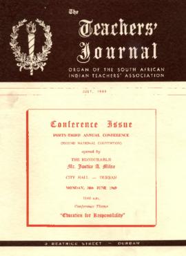 The Teachers' Journal, Conference Issue