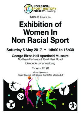 Exhibition Poster for Women in Non-racial Sports