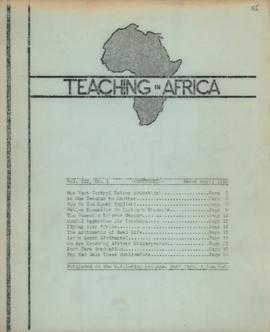 Teaching in Africa, Volume 3, Number 1-3